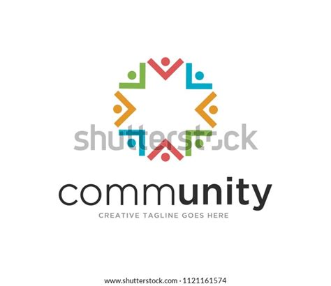 Community Logo Design Template Vector Stock Vector (Royalty Free ...