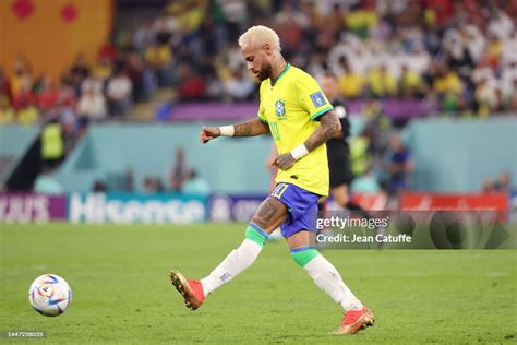 Neymar Jr of Brazil during the FIFA World Cup Qatar 2022 Round of 16 ...