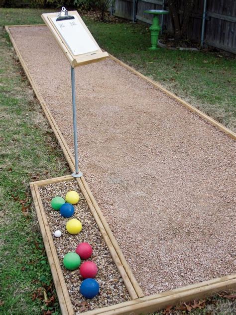 Build a Bocce Ball Court | Bocce ball court, Diy playground, Backyard ...