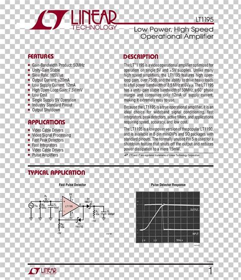 Datasheet Linear Technology Low-dropout Regulator Operational Amplifier Electronics PNG, Clipart ...