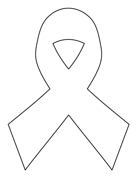 Free Printable Cancer Ribbon Template - Printable Templates