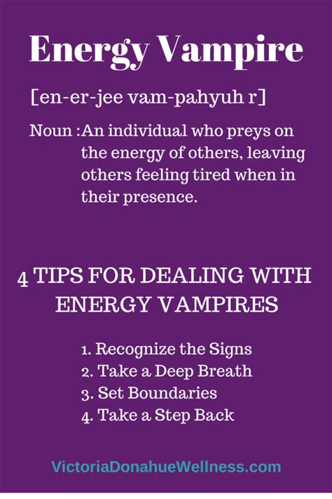 Spot an Energy Vampire & 4 Tips for Dealing with Them - Victoria ...