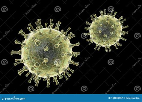 Varicella Zoster or Chickenpox Virus Stock Illustration - Illustration ...