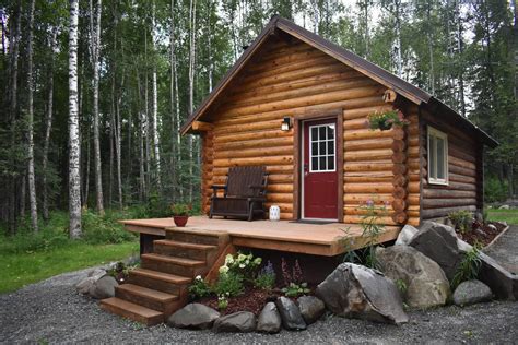 There's No Better Place Than This Cozy Alaskan Log Cabin In The Woods