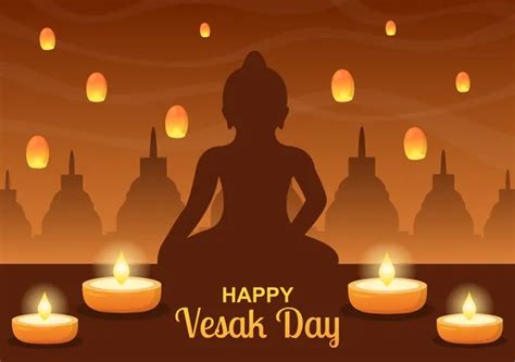 Best Vesak Day Celebration Illustration download in PNG & Vector format