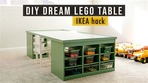 DIY LEGO table with storage | IKEA hack | If Only April - YouTube