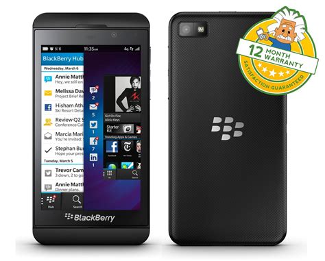 BlackBerry Z10 Black Unlocked 4G LTE 16Gb Touchscreen smartphone GRADE ...