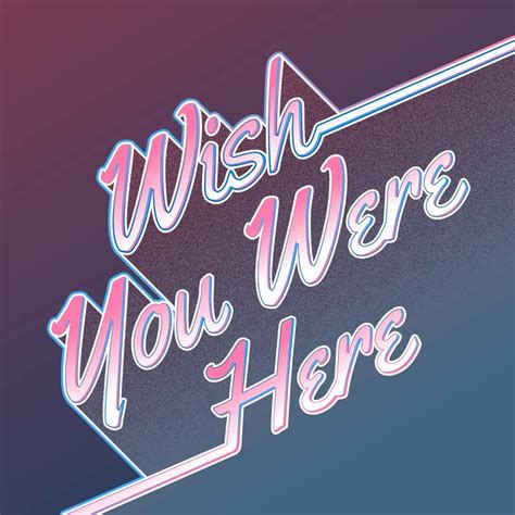 Wish You Were Here Lettering Card 262115 Vector Art at Vecteezy