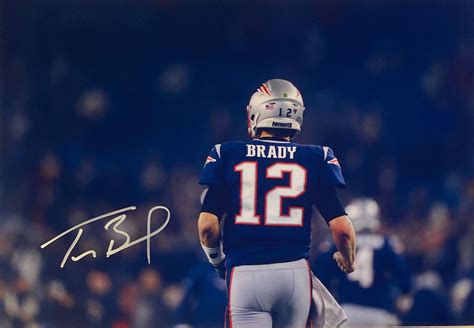 Autograph Signed Tom Brady Photo