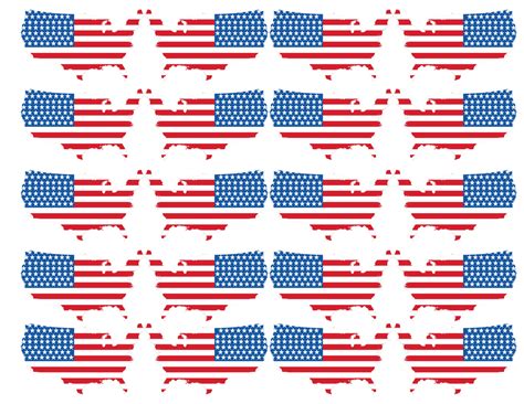 Printable American Flag Craft