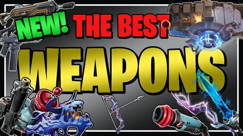 The NEW BEST Weapons in Fortnite Save the World! - YouTube