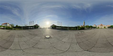 Morning on the Square in resort town - Free Hdri - HDRMAPS™