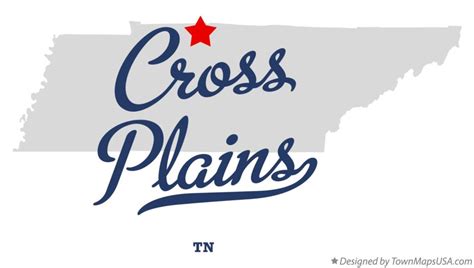 Map of Cross Plains, TN, Tennessee