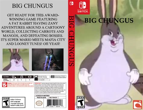 Big Chungus Game Case (Nintendo Switch) by EP4TTS on DeviantArt