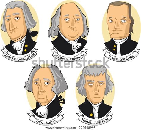 United States America Founding Fathers Cartoon Stock Vector (Royalty Free) 222548995 | Shutterstock