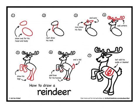 How To Draw A Reindeer - Art For Kids Hub - | Reindeer drawing, Art for kids hub, Drawing videos ...