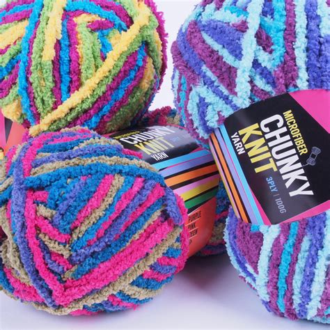 Microfiber Chunky Knit Yarn 3ply 100g (6 colours available) – Oz Yarn