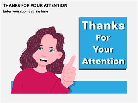 Thanks for your Attention Illustration for PowerPoint and Google Slides - PPT Slides