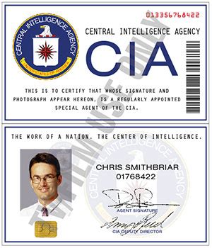 Cia Id Card Template - Scannable Id Card Maker- Id Card News Online