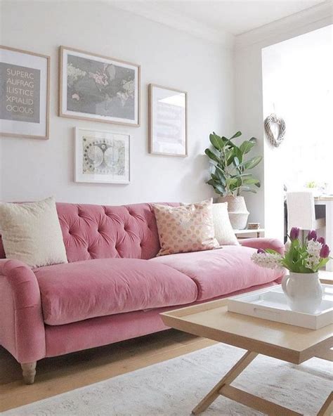 Pink Sofa Living Room