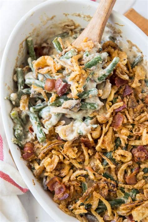 Green Bean Casserole with Bacon | YellowBlissRoad.com