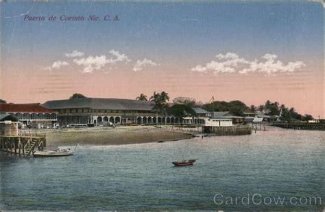 Port of Corinto Nicaragua Central America Postcard