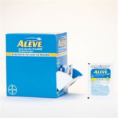 Aleve Pain Reliever, Single-Dose Packets | Pain Relief Medications ...