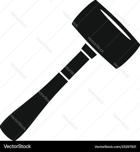 Sledge hammer icon simple style Royalty Free Vector Image