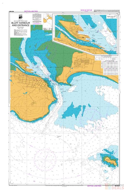 Buy NZ 6821 Bluff Harbour and Entrance - Port of Bluff Chart online at Marine-Deals.com.au