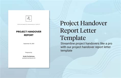 Project Handover Report Letter Template in Word, PDF, Google Docs - Download | Template.net