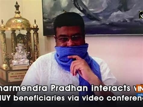 Dharmendra Pradhan interacts with PMUY beneficiaries via video conference