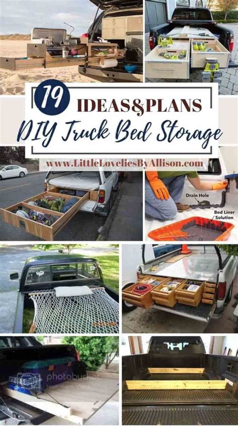 19 DIY Truck Bed Storage Plans You Can Build Easily | Truck bed storage ...