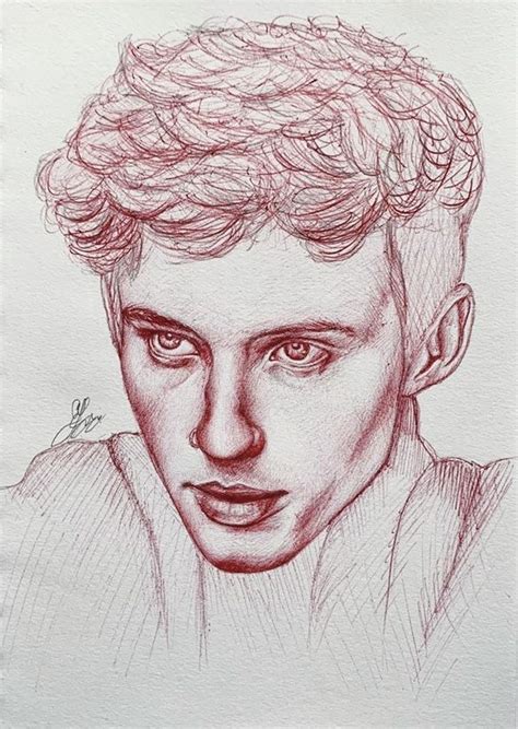 Troye Sivan pen drawing | Drawings, My drawings, Art