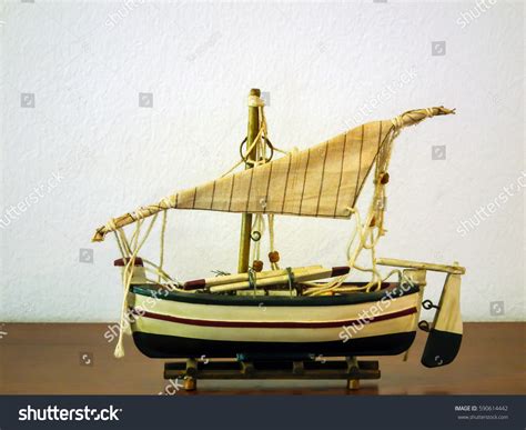 Barque Ship Model Wooden Isolated On Stock Photo 590614442 | Shutterstock