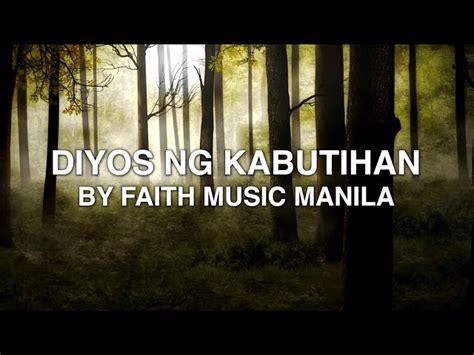 Faith Music Manila - Diyos Ng Kabutihan Mo, chords, lyrics