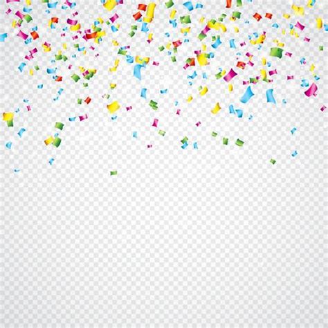 Colorful Vector Confetti Illustration on Transparent Background. 358272 ...