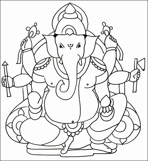 Ganesha Color Drawing at PaintingValley.com | Explore collection of ...