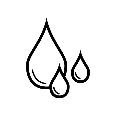 water drop icon clipart, rain icon 8070783 Vector Art at Vecteezy