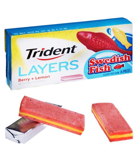 Swedish Fish Gum: Trident gum flavored like the delicious candy.