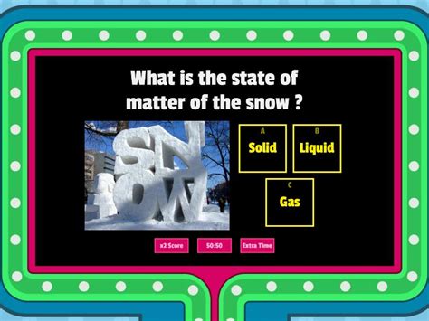 States of matter - Gameshow quiz