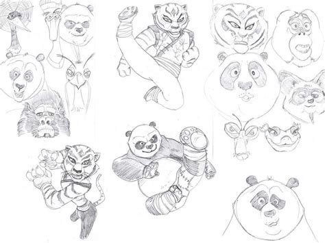 Kung Fu Panda Sketches by delida on DeviantArt