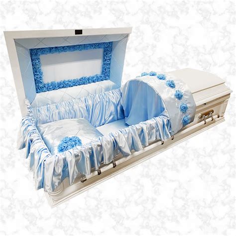 Duchess Blue Interior - Designer American caskets - The Funeral Outlet