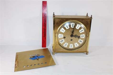 Vtg Howard Miller Made In Germany Clock Auction