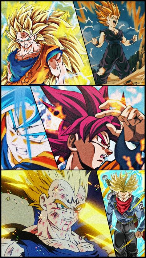 Dragon Ball Z Collage Wallpaper | Dragon ball z, Dragon ball, Dbz