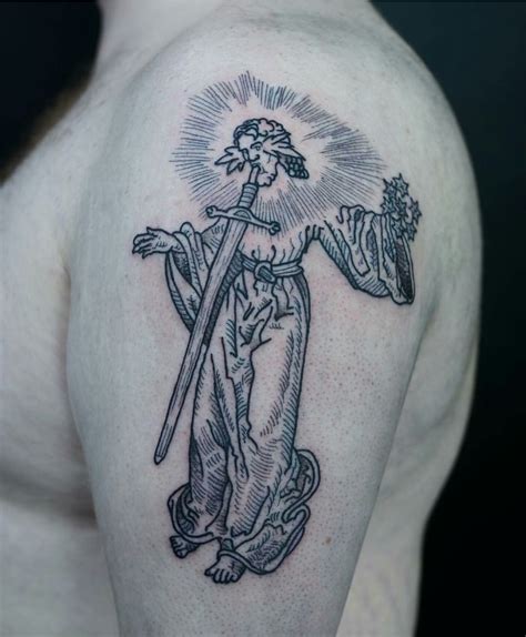 Jesus in Revelation by Ant The Elder, Sang Bleu, London, UK : r/tattoos