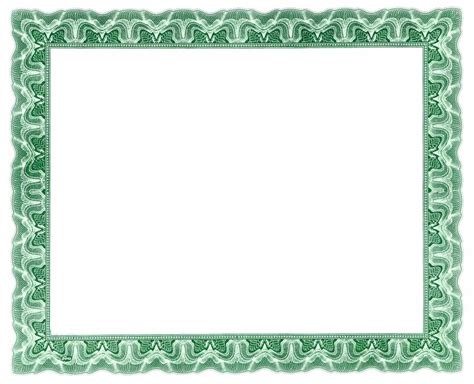 Green Certificate Border Template | Images and Photos finder