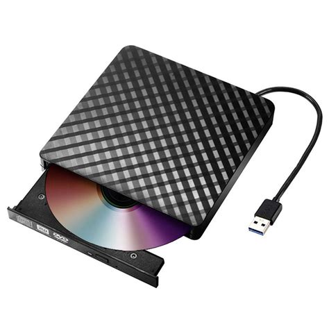 External Mobile Optical Drive USB 3.0 Interface Black