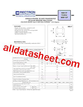 MB10F Datasheet(PDF) - Rectron Semiconductor