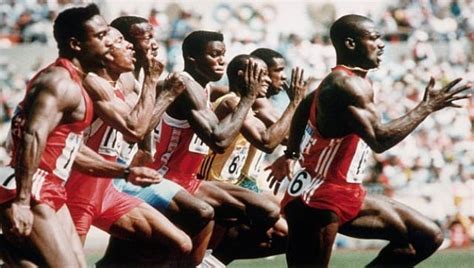 Ben Johnson broke his own world record, but was disqualified for doping at the 1988 Seoul Olympics