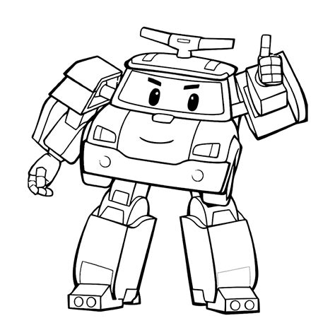 Robocar Poli: Coloring Pages & Books - 100% FREE and printable!